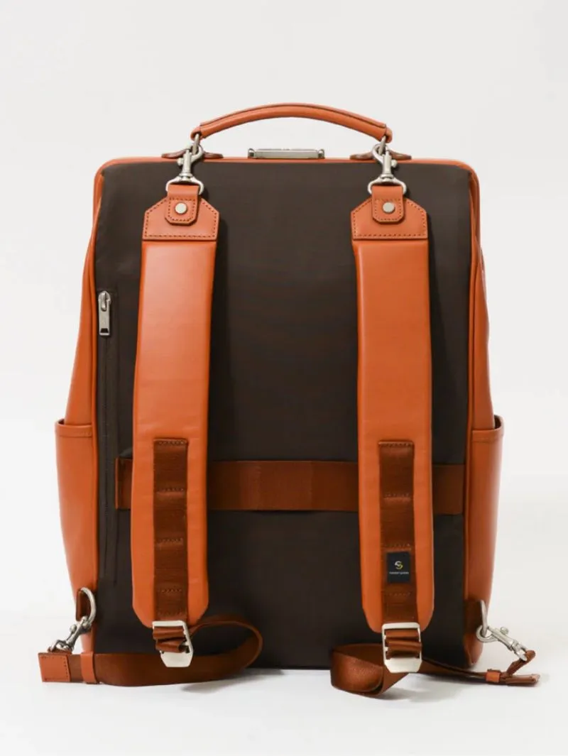Master-Piece 04021-L TACT LEATHER Ver. Backpack Camel