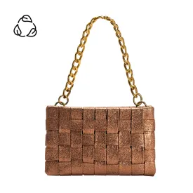 Mimie Bronze Woven Crossbody Bag - FINAL SALE