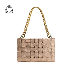 Mimie Gold Woven Crossbody Bag - FINAL SALE