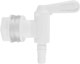 Plastic Spigot Faucet, Bottling Bucket Tap Beer Brew Faucet Kit Brewing Fermenter Filler Valve Spout Wine Making Beverage No Leak Gasket Dispenser Homebrew Barbed Outlet keg Picnic Replacement White
