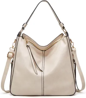 PU Leather Fringe Hobo Bag Large Studded Handbag Crossbody Bag for Women