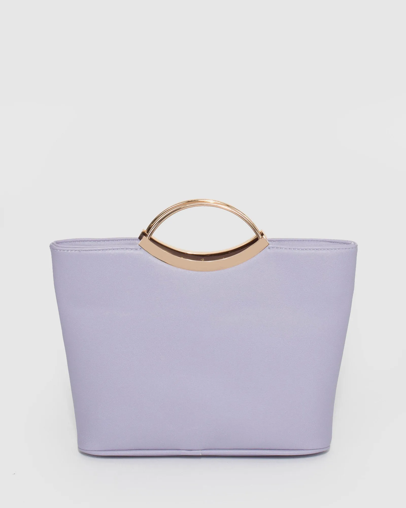 Purple Jessie Diag Quilt Clutch Bag