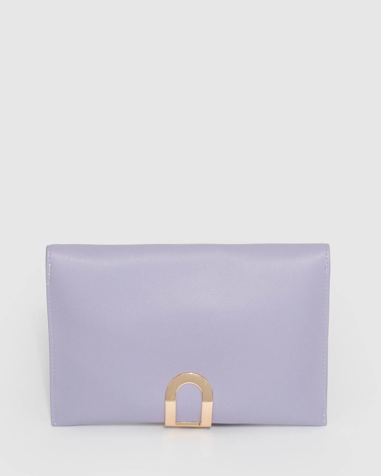 Purple Kimberly Clasp Clutch Bag