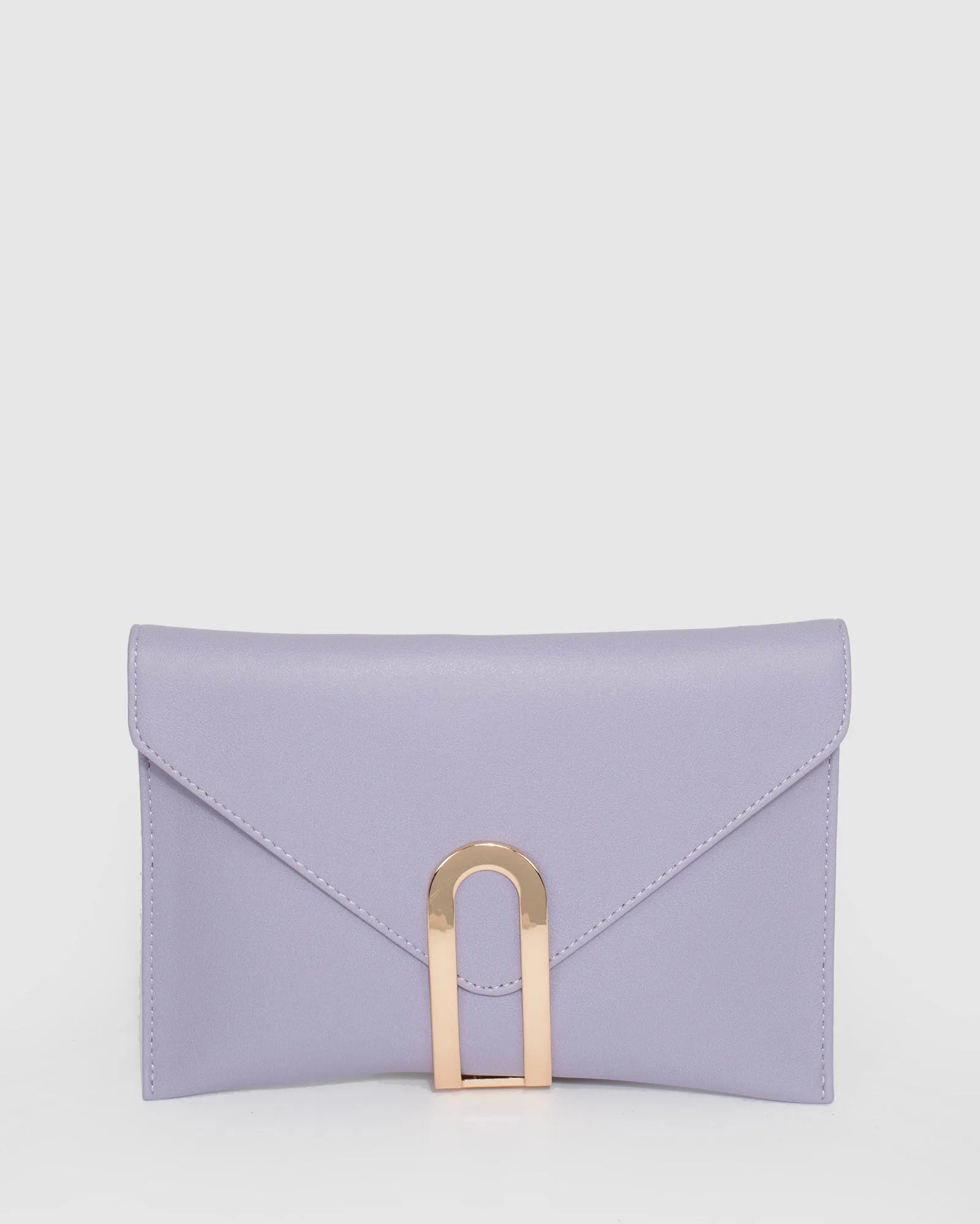 Purple Kimberly Clasp Clutch Bag