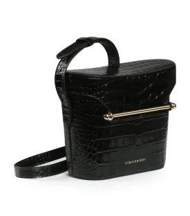 Safari Embossed Croc Black