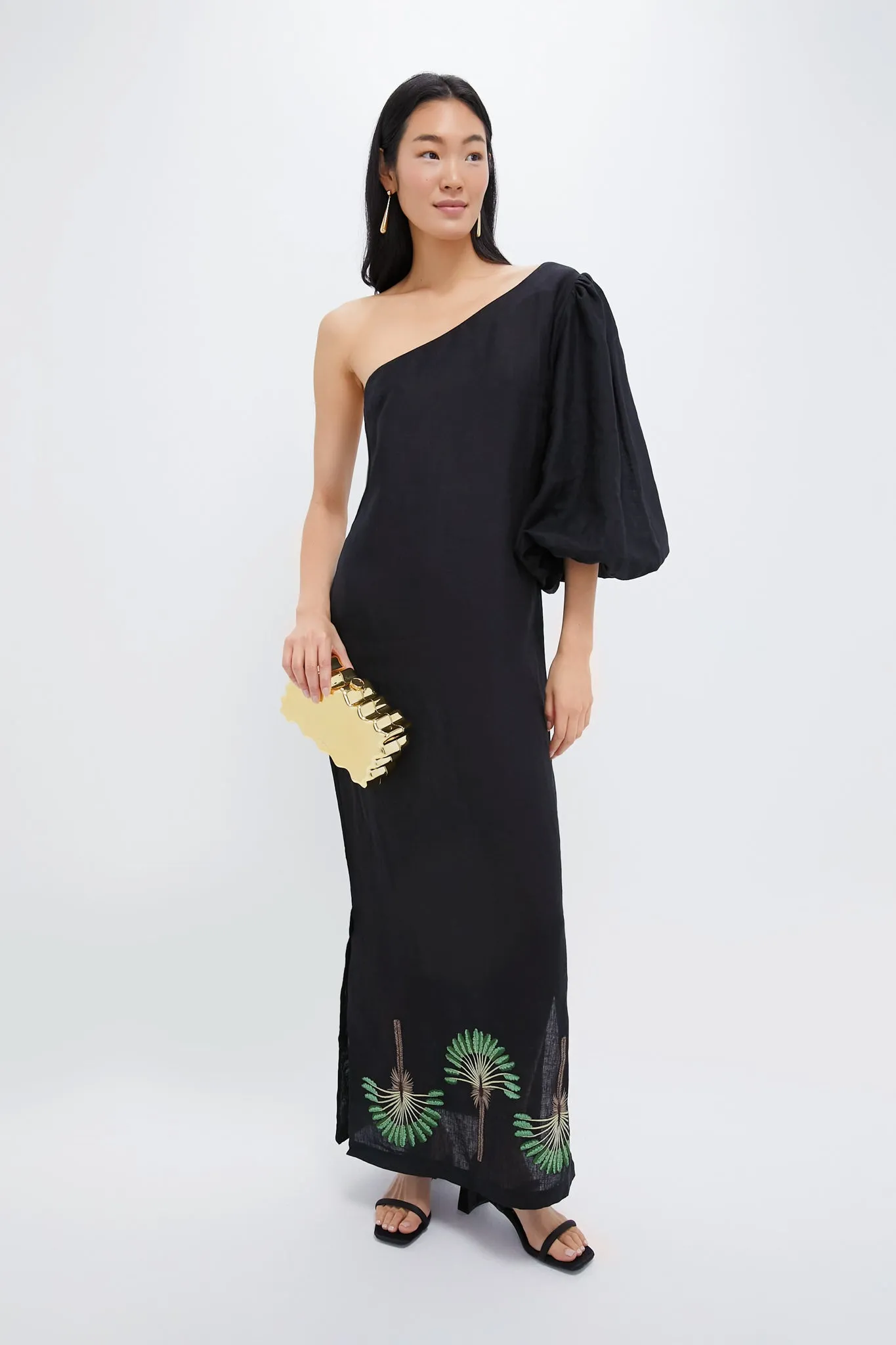 Shiny Gold Paloma Clutch