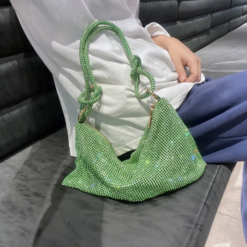 Shiny Rhinestones Evening Clutch Bag