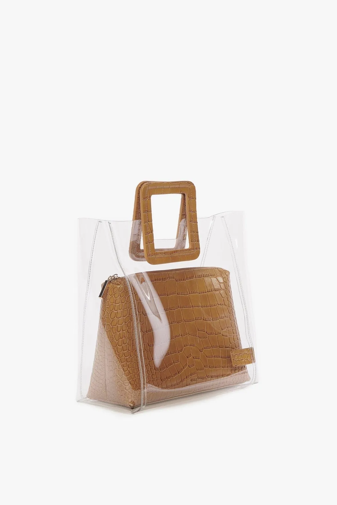 Shirley Bag | Tan Croc Embossed