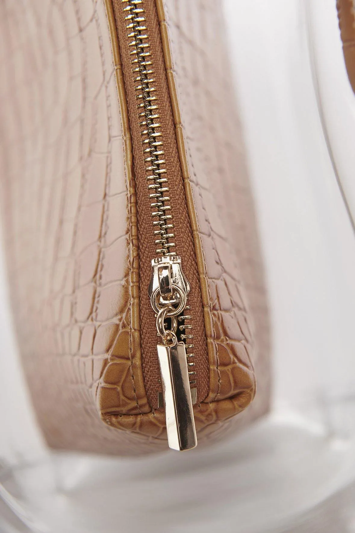 Shirley Bag | Tan Croc Embossed