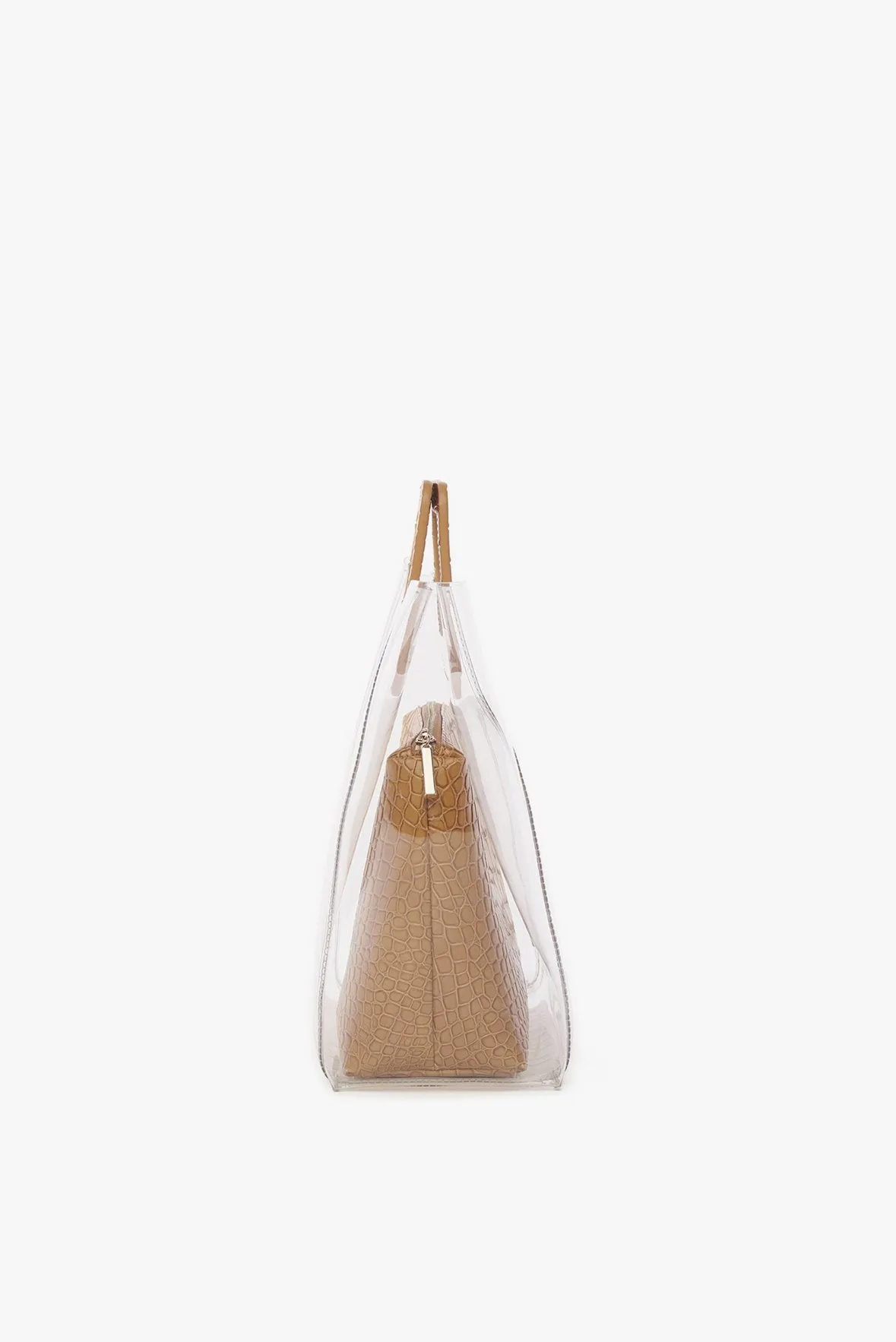 Shirley Bag | Tan Croc Embossed