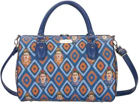 Signare Tapestry Duffle Bag Overnight Bags Weekend Bag for Women with Mexican Folk Art Designs (TRAV-FKICON)