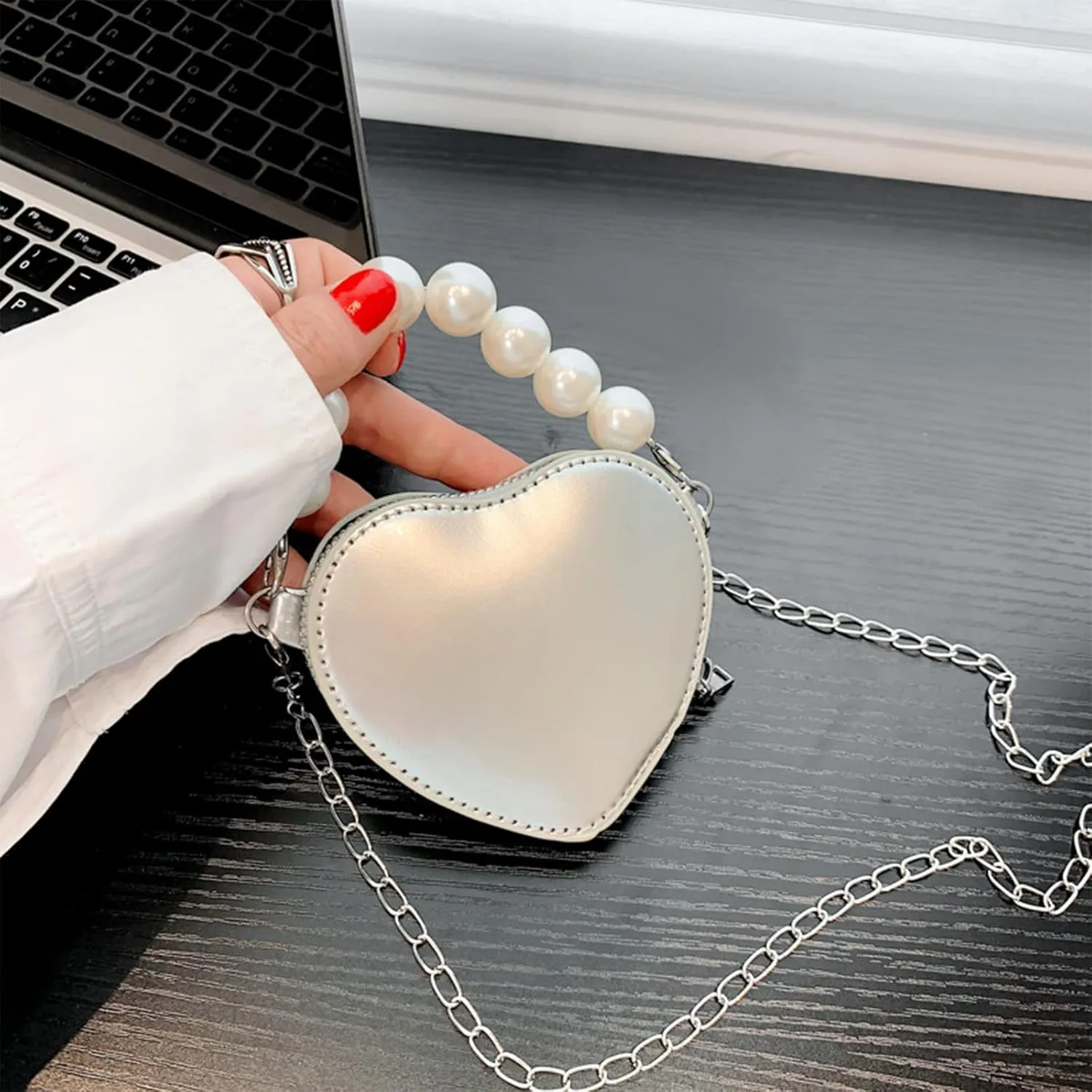 SOTOGO Little Girls Purses Toddler Crossbody Purse Princess Purses Handbags Girl Wallets Mini Chain Crossbody Bags for Kids