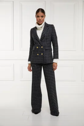 The Large Scale Charcoal Houndstooth Suit