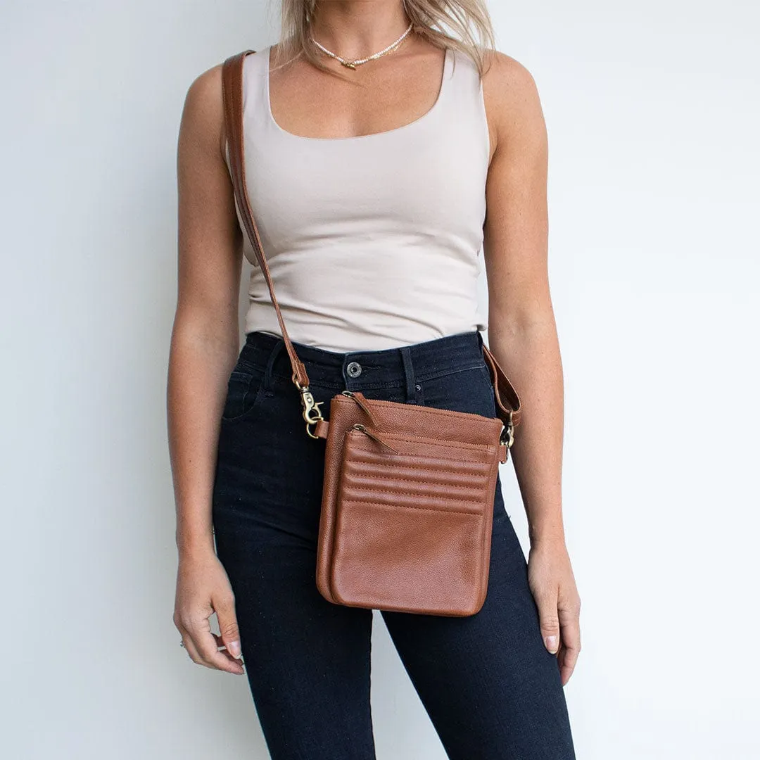 Tim | Unisex Crossbody Leather Satchel