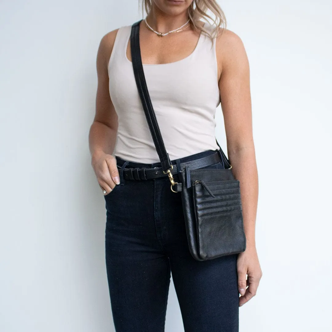 Tim | Unisex Crossbody Leather Satchel