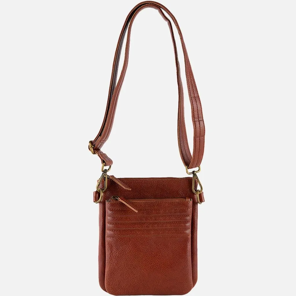 Tim | Unisex Crossbody Leather Satchel