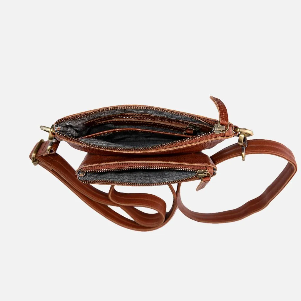 Tim | Unisex Crossbody Leather Satchel