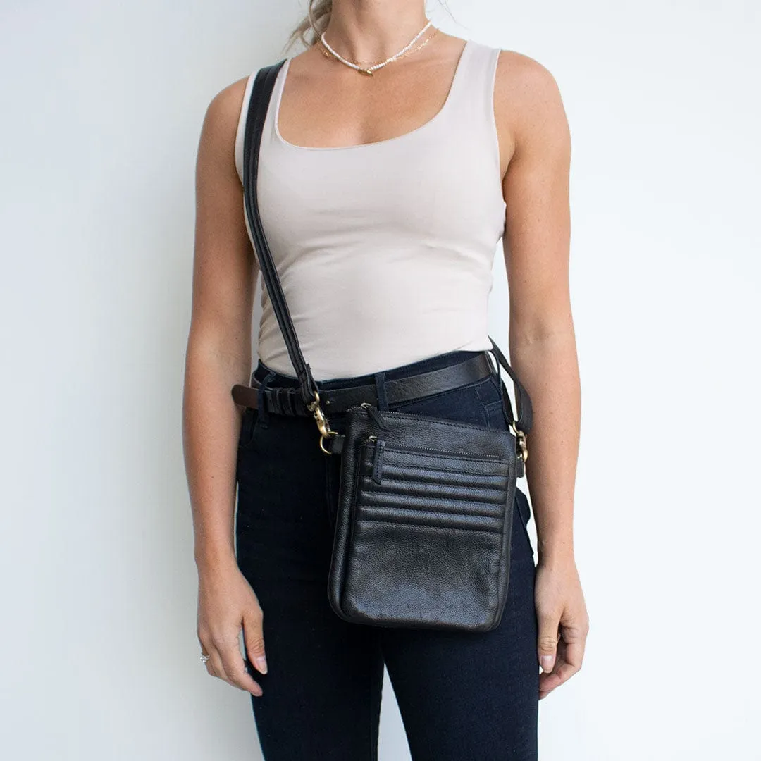 Tim | Unisex Crossbody Leather Satchel