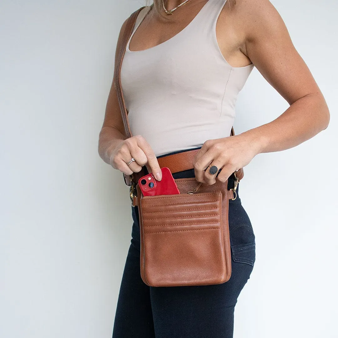 Tim | Unisex Crossbody Leather Satchel