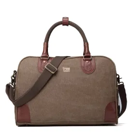 Troop London Small Brown Classic Canvas Holdall