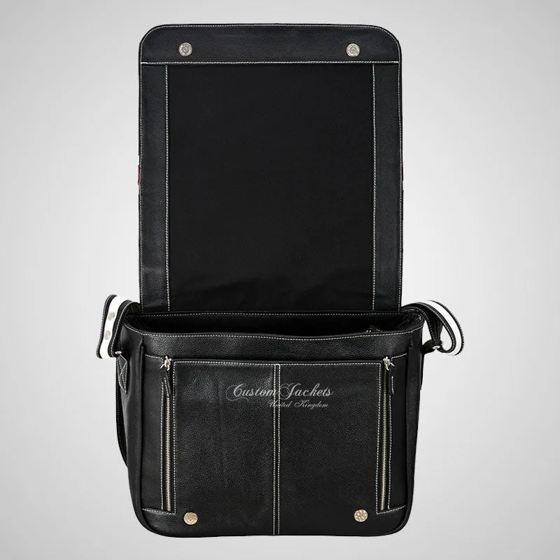UNION JACKET Satchel Bag Leather Laptop Messenger Bag