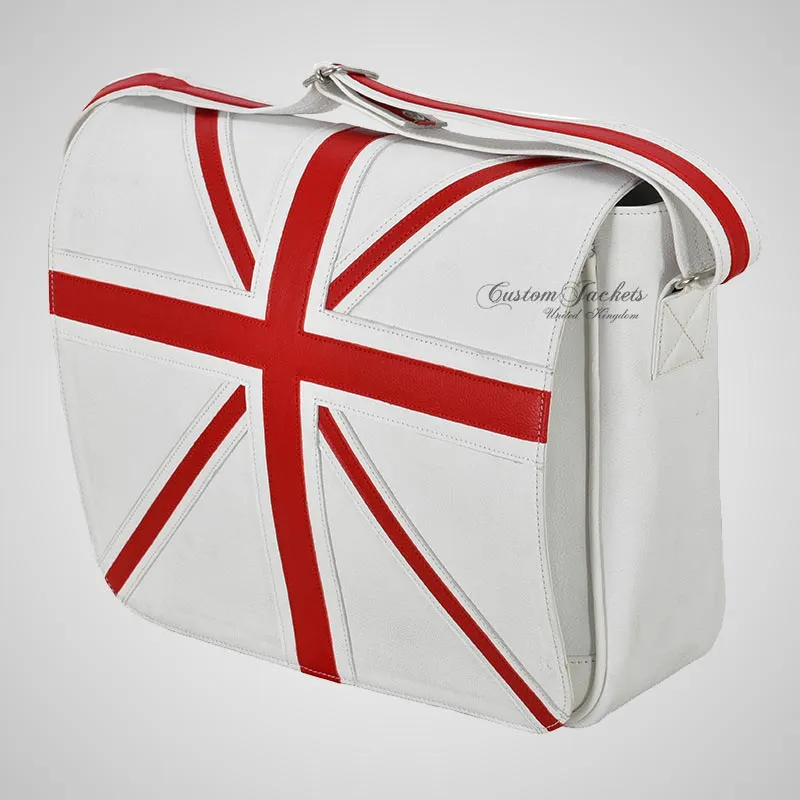 UNION JACKET Satchel Bag Leather Laptop Messenger Bag