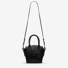 Worst Behind Us Bag - Black Croc Emboss