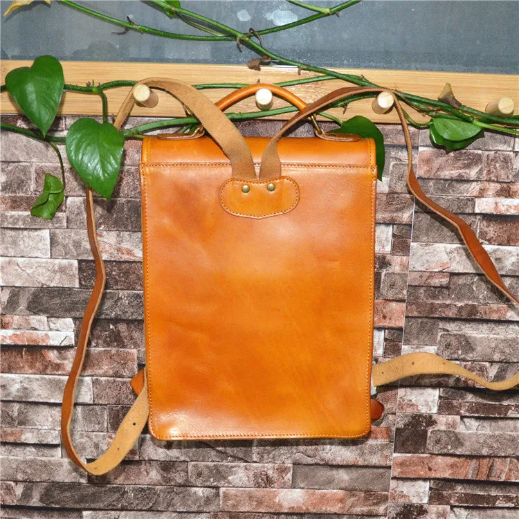 YAAGLE Women Fashion Tanned Leather Backpack YG43020
