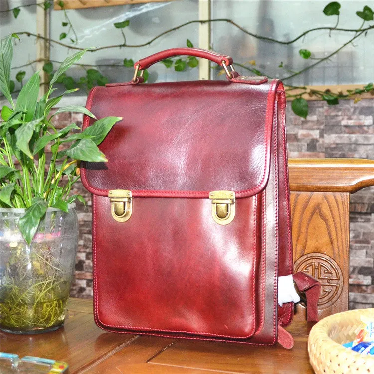 YAAGLE Women Fashion Tanned Leather Backpack YG43020