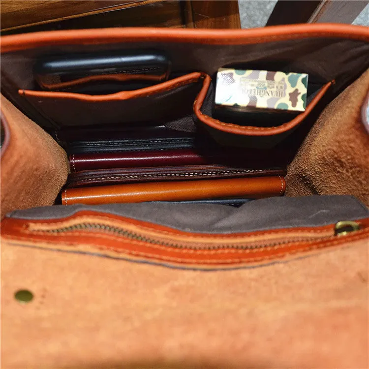 YAAGLE Women Fashion Tanned Leather Backpack YG43020