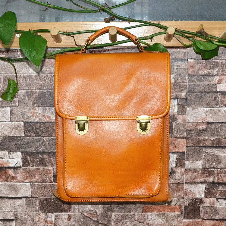 YAAGLE Women Fashion Tanned Leather Backpack YG43020