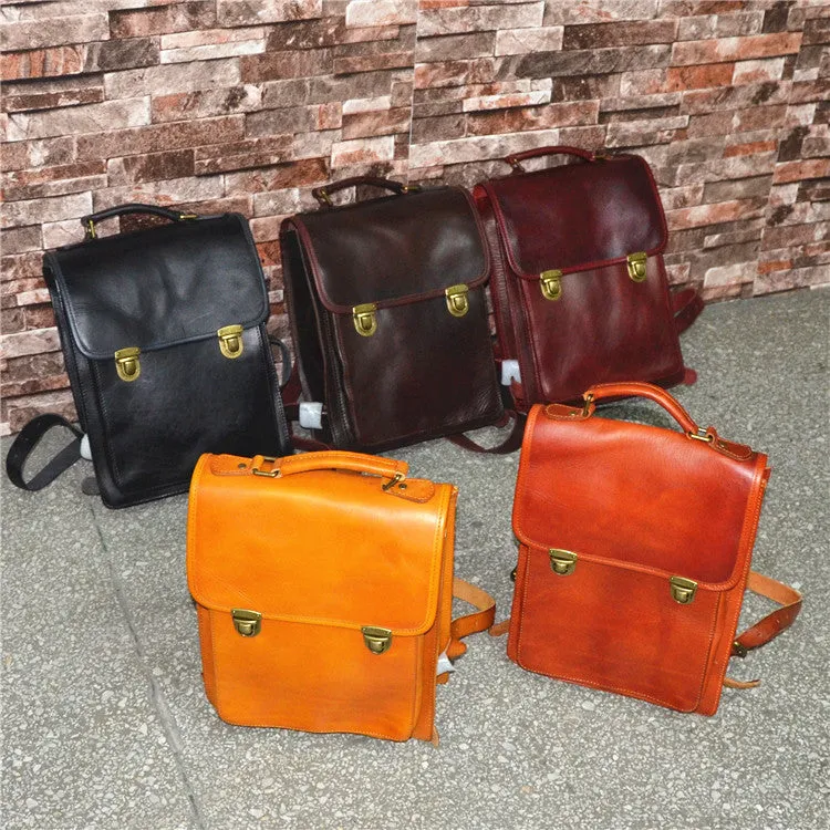 YAAGLE Women Fashion Tanned Leather Backpack YG43020
