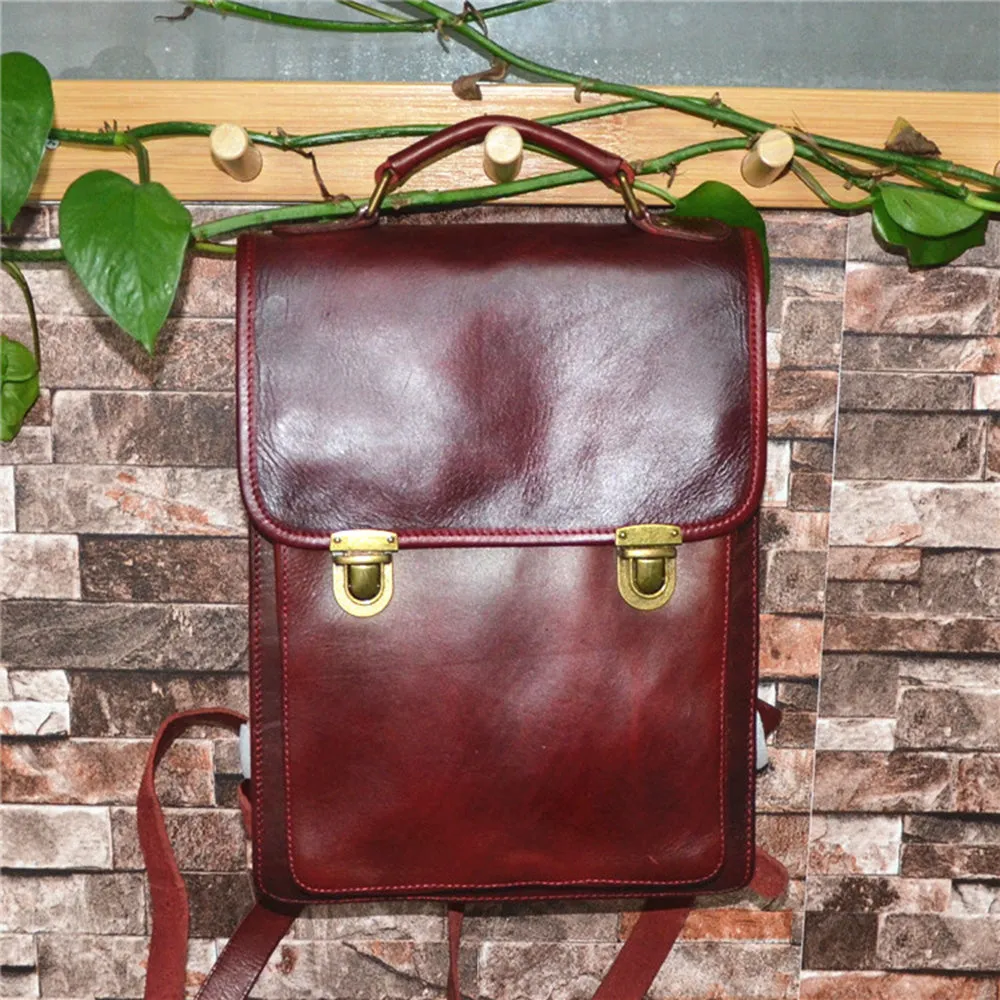YAAGLE Women Fashion Tanned Leather Backpack YG43020
