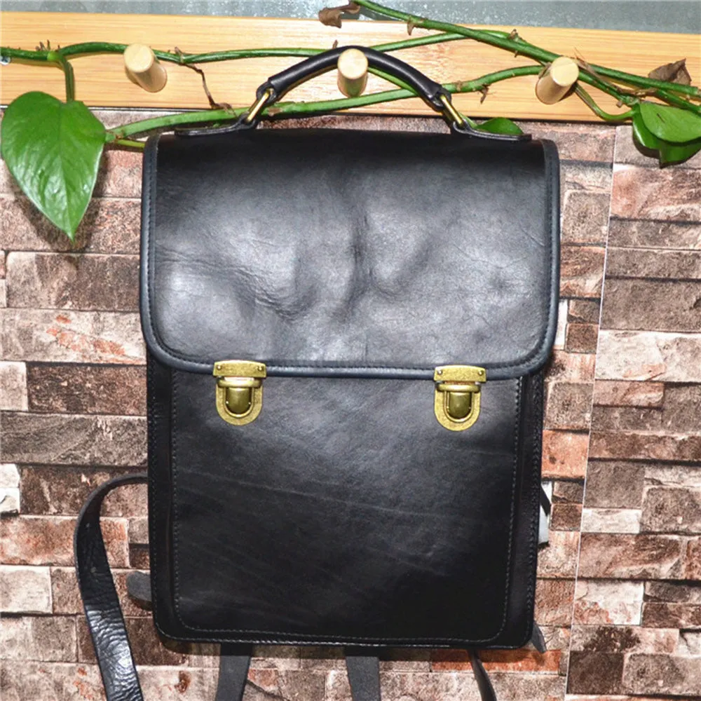 YAAGLE Women Fashion Tanned Leather Backpack YG43020