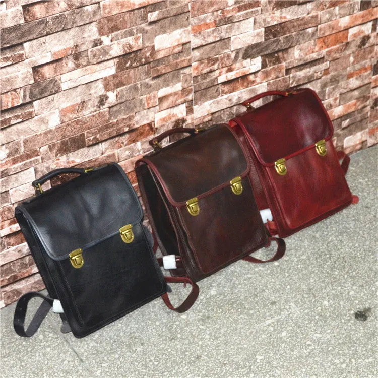YAAGLE Women Fashion Tanned Leather Backpack YG43020
